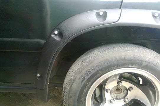 Vehicle with requested decorative sills or fender flares