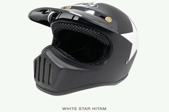 Custom motocross design helmet from Indonesia